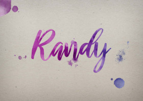 Randy Watercolor Name DP