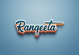 Cursive Name DP: Rangeeta