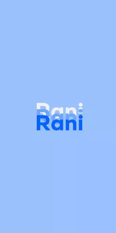 Name DP: Rani