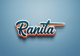 Cursive Name DP: Ranita