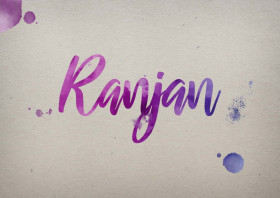 Ranjan Watercolor Name DP
