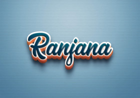 Cursive Name DP: Ranjana