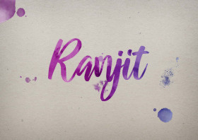 Ranjit Watercolor Name DP