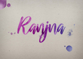 Ranjna Watercolor Name DP