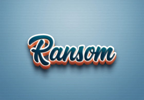 Cursive Name DP: Ransom