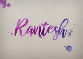 Rantesh Watercolor Name DP