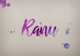 Ranu Watercolor Name DP