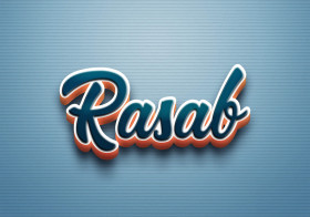 Cursive Name DP: Rasab