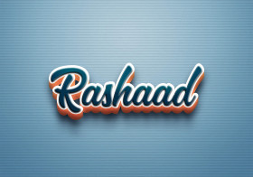 Cursive Name DP: Rashaad