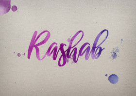 Rashab Watercolor Name DP