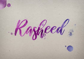 Rasheed Watercolor Name DP