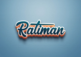 Cursive Name DP: Ratiman