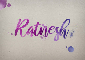 Ratnesh Watercolor Name DP