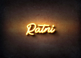 Glow Name Profile Picture for Ratni