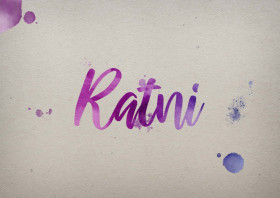 Ratni Watercolor Name DP