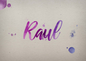 Raul Watercolor Name DP