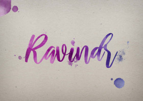 Ravindr Watercolor Name DP