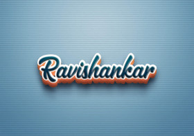 Cursive Name DP: Ravishankar