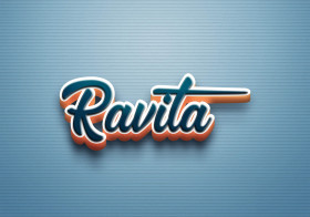 Cursive Name DP: Ravita