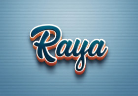 Cursive Name DP: Raya