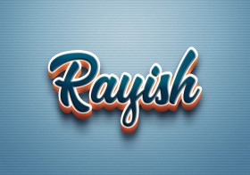 Cursive Name DP: Rayish