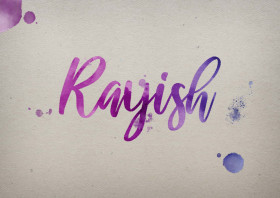 Rayish Watercolor Name DP
