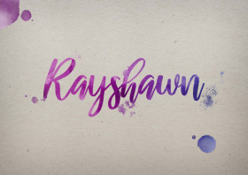Rayshawn Watercolor Name DP