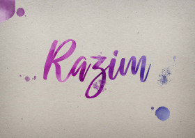 Razim Watercolor Name DP