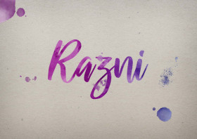 Razni Watercolor Name DP