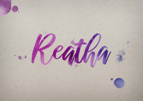 Reatha Watercolor Name DP