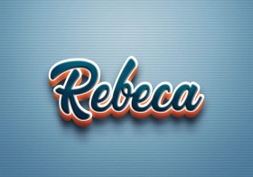 Cursive Name DP: Rebeca
