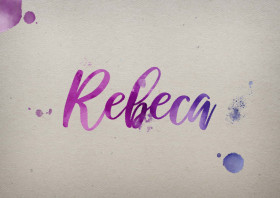 Rebeca Watercolor Name DP