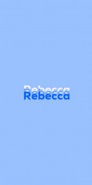 Name DP: Rebecca