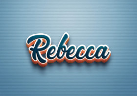 Cursive Name DP: Rebecca
