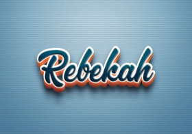 Cursive Name DP: Rebekah