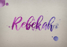 Rebekah Watercolor Name DP
