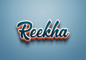 Cursive Name DP: Reekha