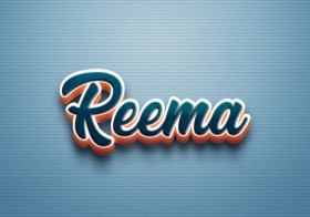 Cursive Name DP: Reema
