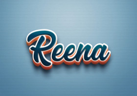 Cursive Name DP: Reena
