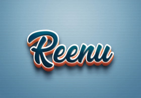 Cursive Name DP: Reenu