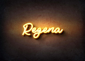 Glow Name Profile Picture for Regena