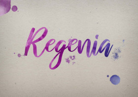 Regenia Watercolor Name DP