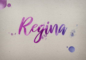 Regina Watercolor Name DP
