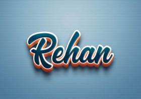 Cursive Name DP: Rehan