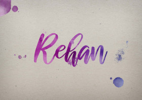 Rehan Watercolor Name DP