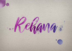 Rehana Watercolor Name DP