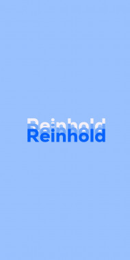 Name DP: Reinhold
