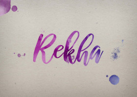 Rekha Watercolor Name DP