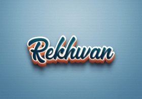 Cursive Name DP: Rekhwan