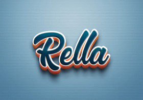 Cursive Name DP: Rella